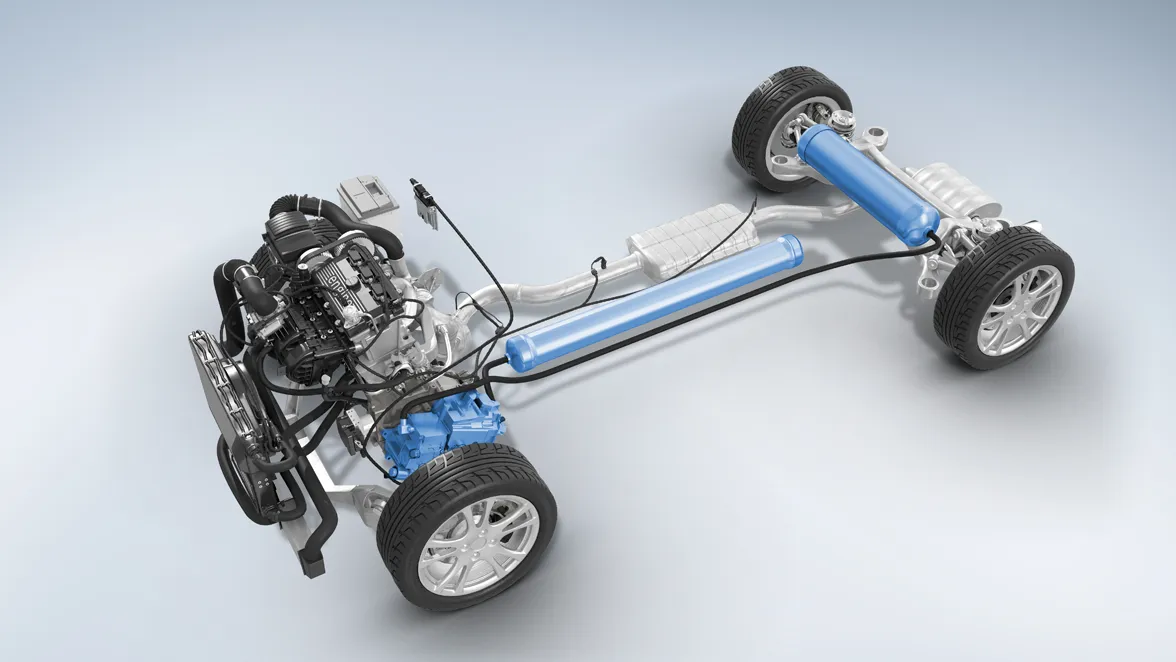 Hydraulic hybrid powertrain