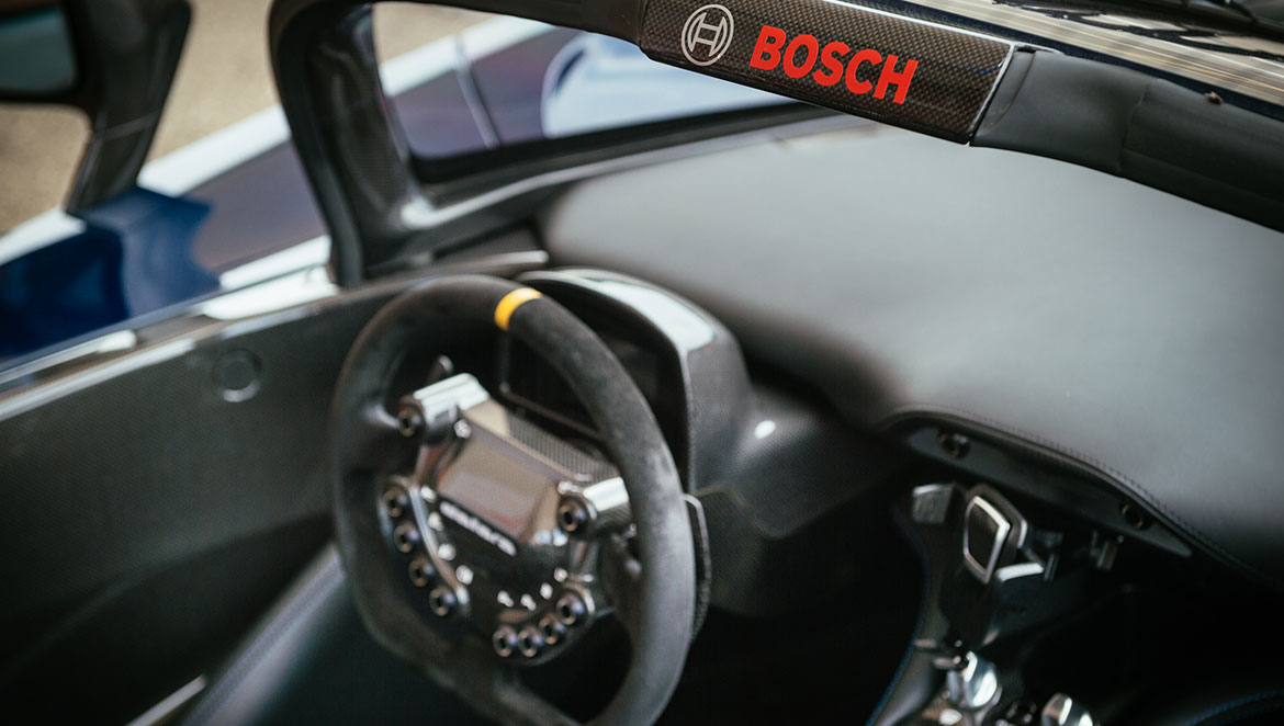 The interior of the Dallara Stradale.