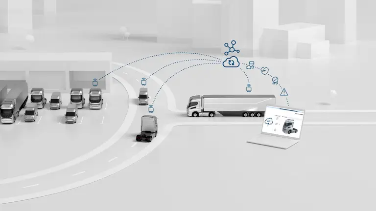 Connectivity control unit for commercial vehicles