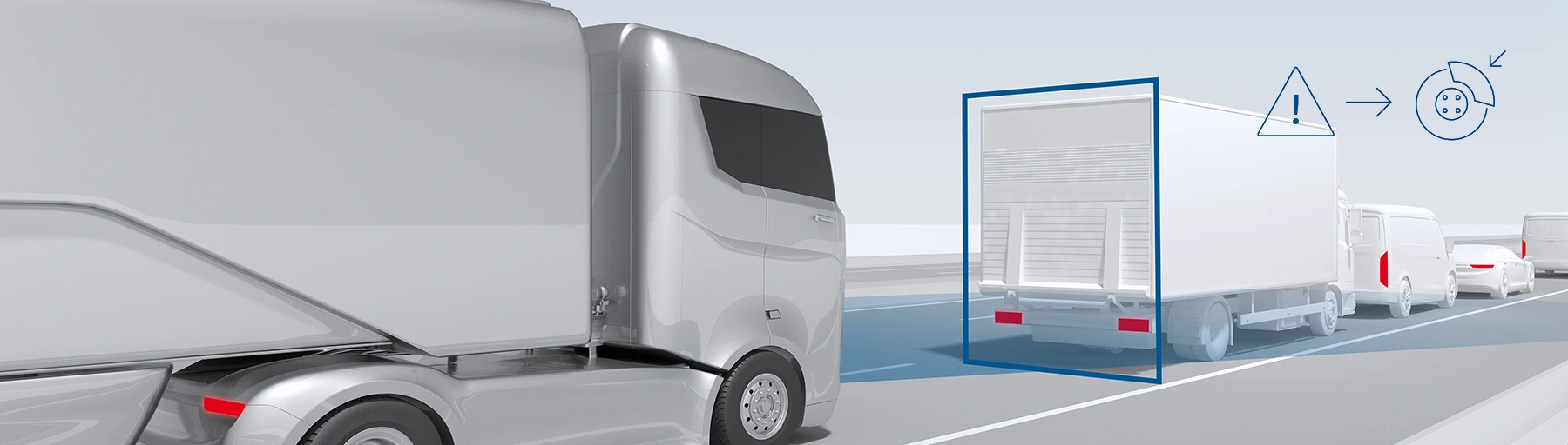 Automatic emergency braking for heavy commercial vehicles