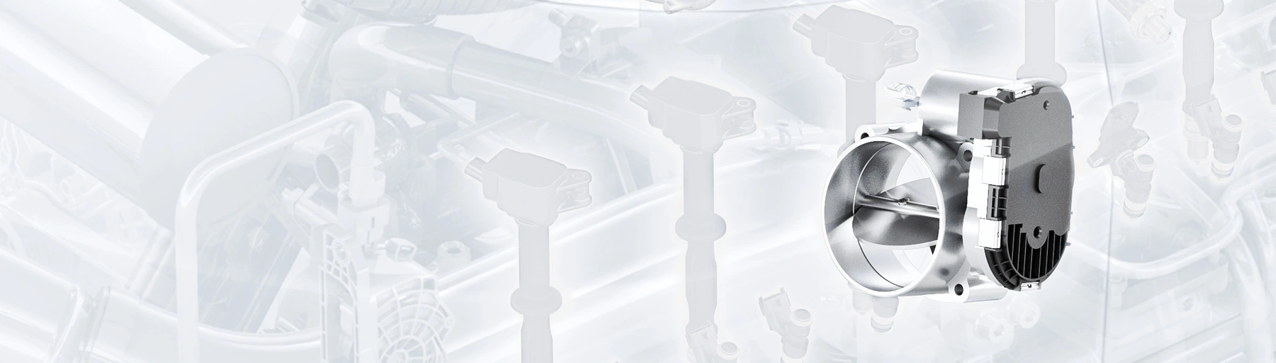 Electronic throttle valve for passenger cars and light commercial vehicles