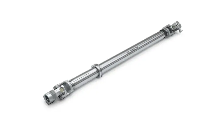 Maintanance free light metal steering shaft for commercial vehicl