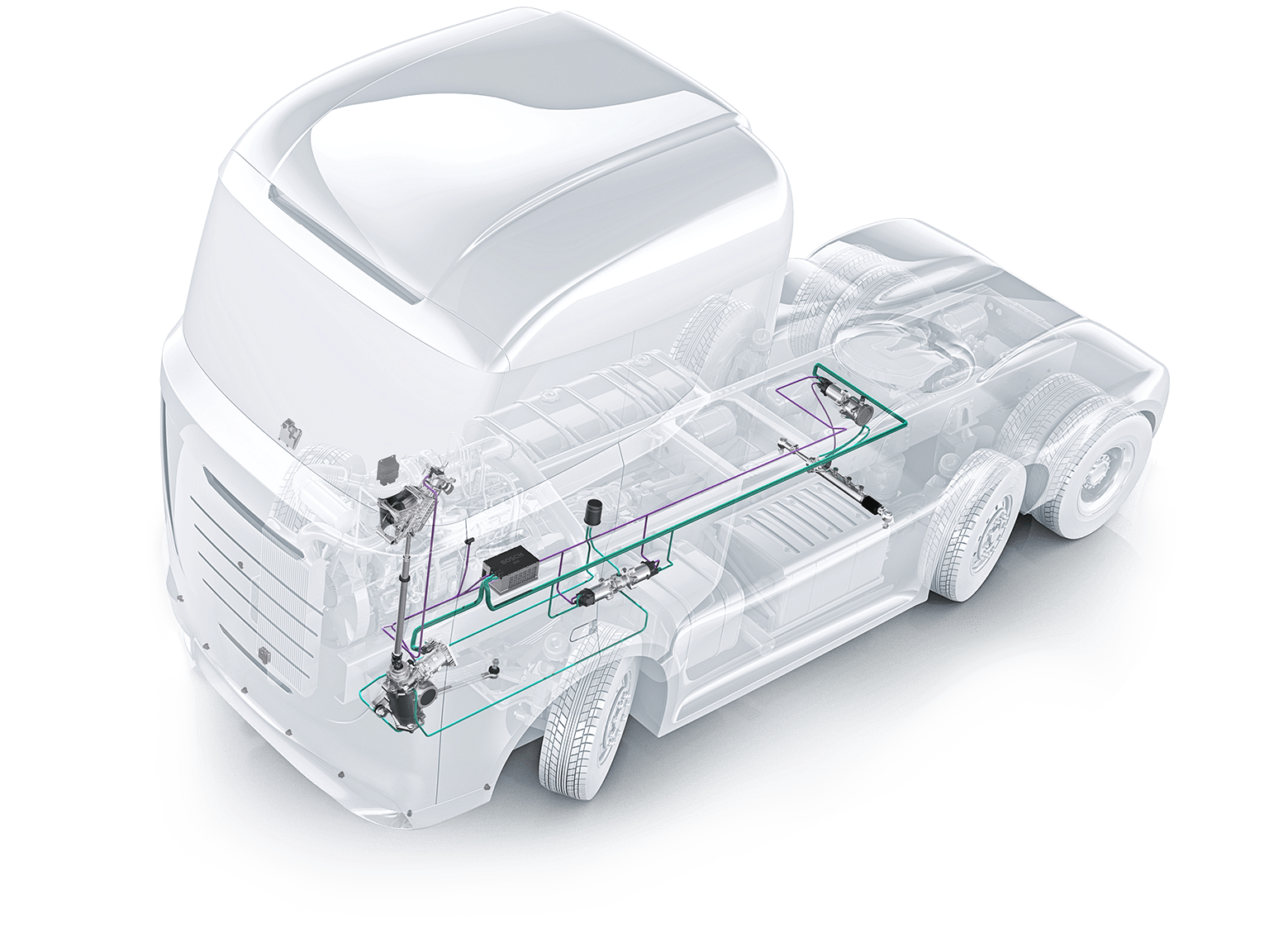 Commercial vehicle steering and its components