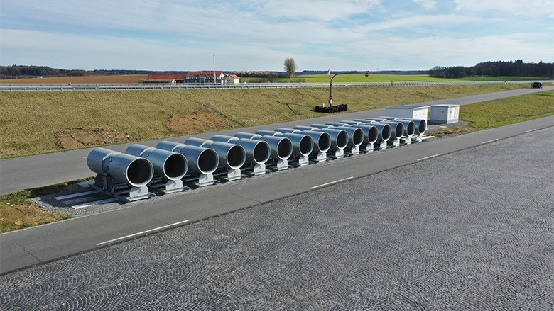 Seitenwind-Simulationsanlage