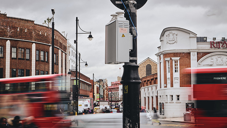 Luftqualitätsmessbox in London