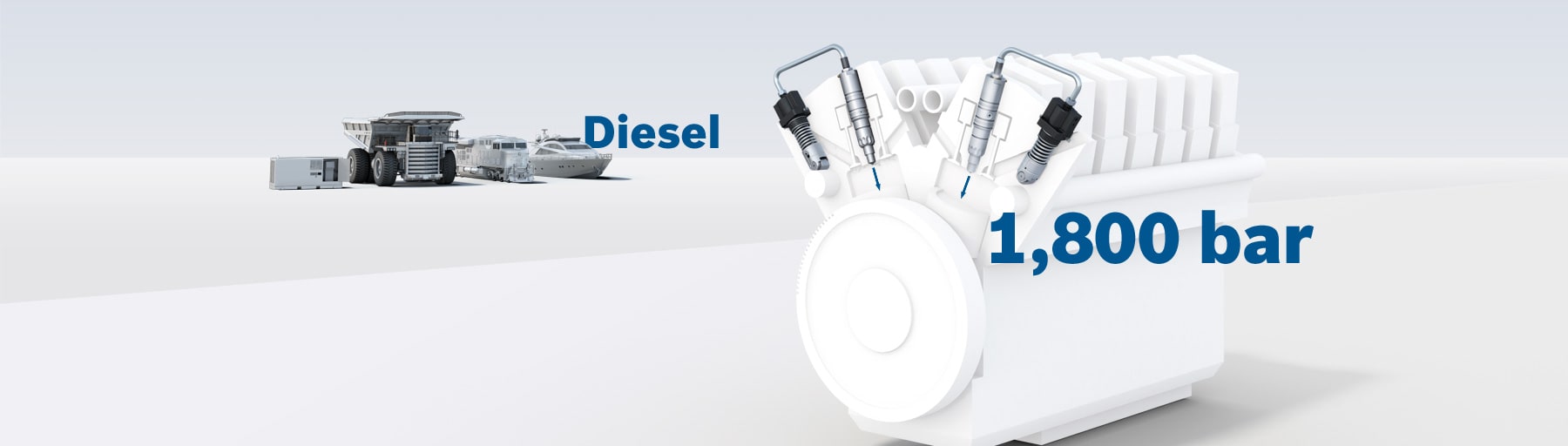 Mechanical diesel injection components for large engines