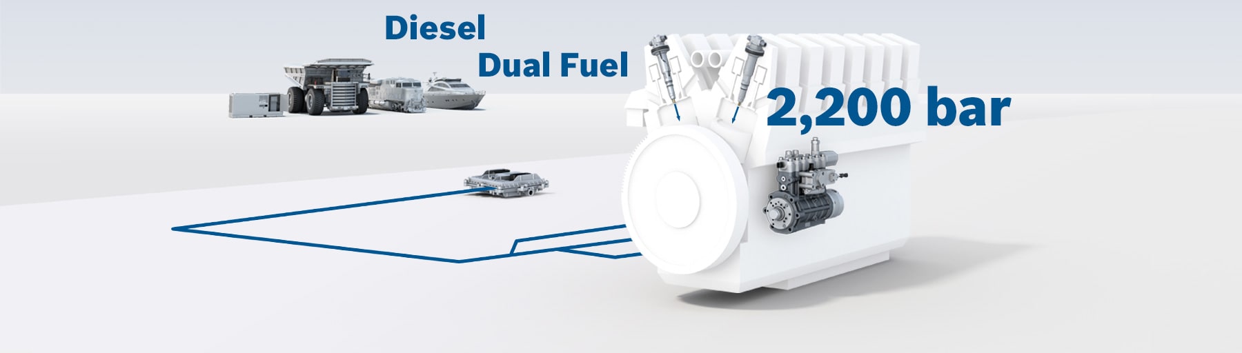 Modular common-rail system for large engines (MCRS)