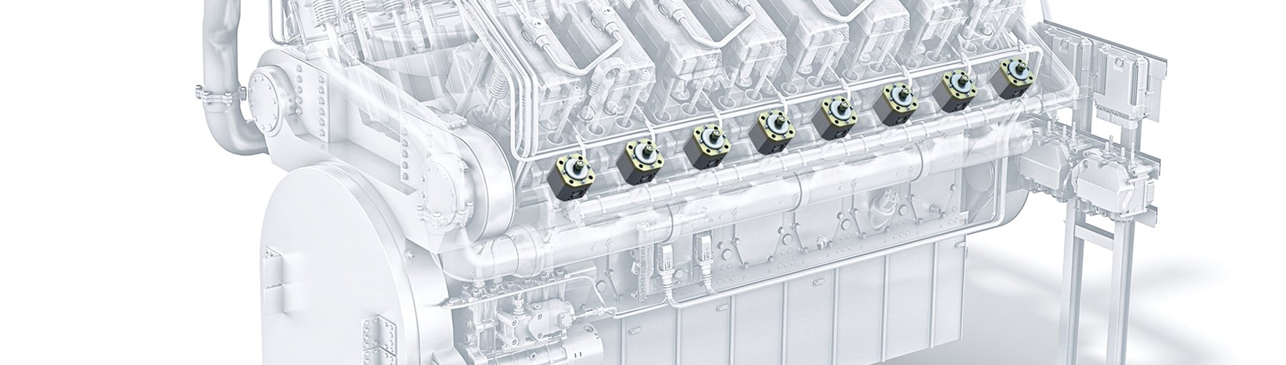 Gas admission valves for large engines