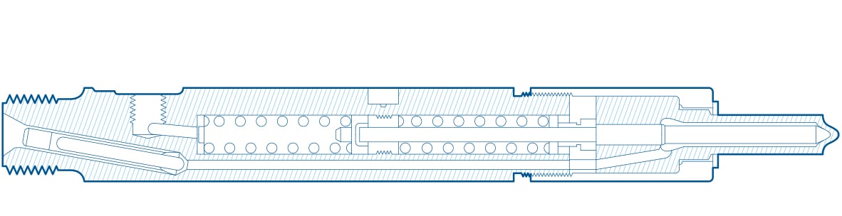 Design and function of the nozzle holder assembly