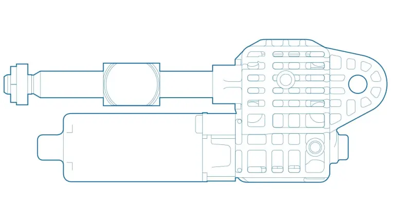 Electric steering column adjustment actuator (AHC-D) with a spindle