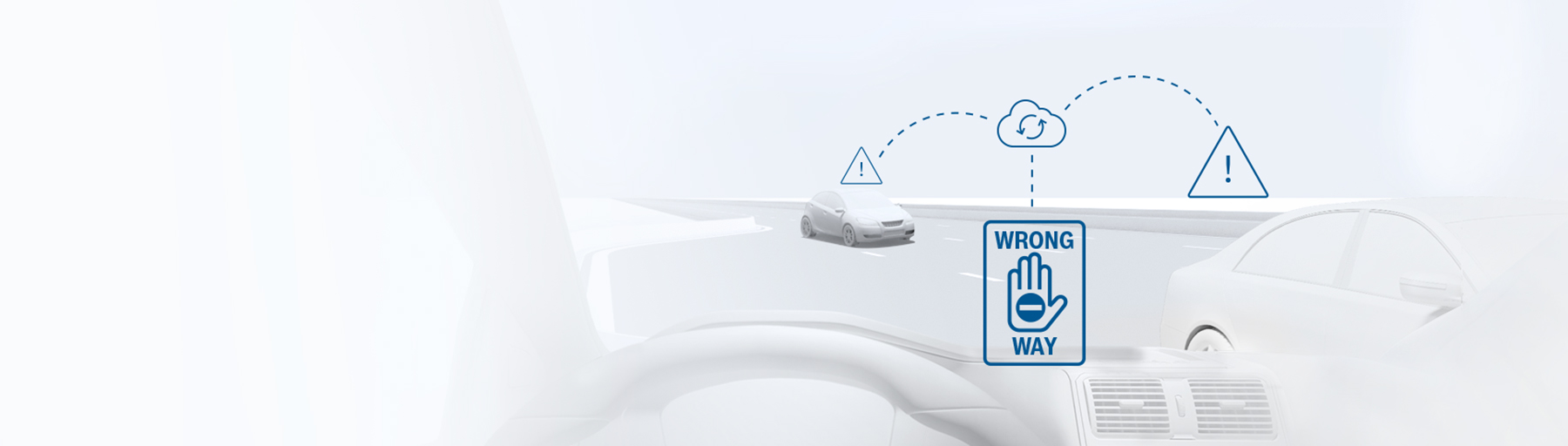 Cloud-based wrong-way driver warning