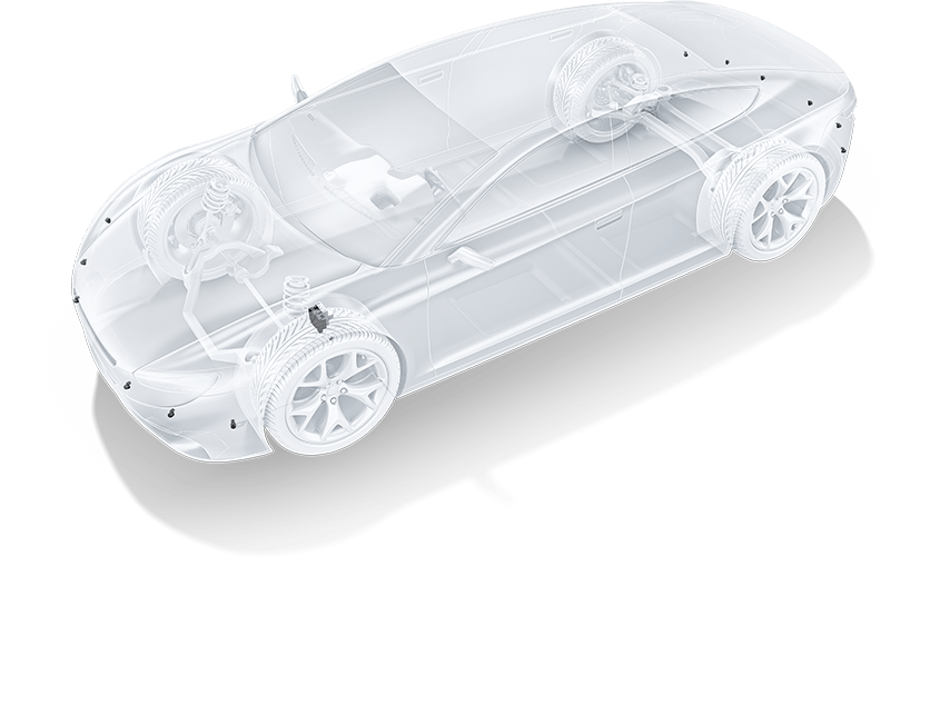 Maneuver emergency braking system components