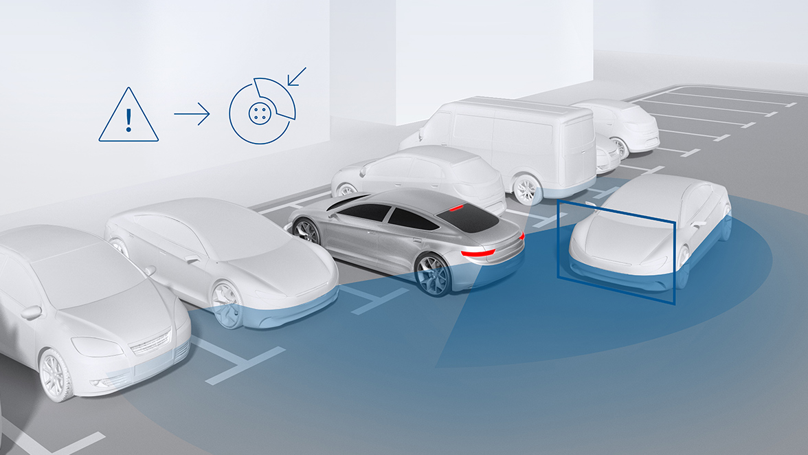 Automatic emergency braking reverse