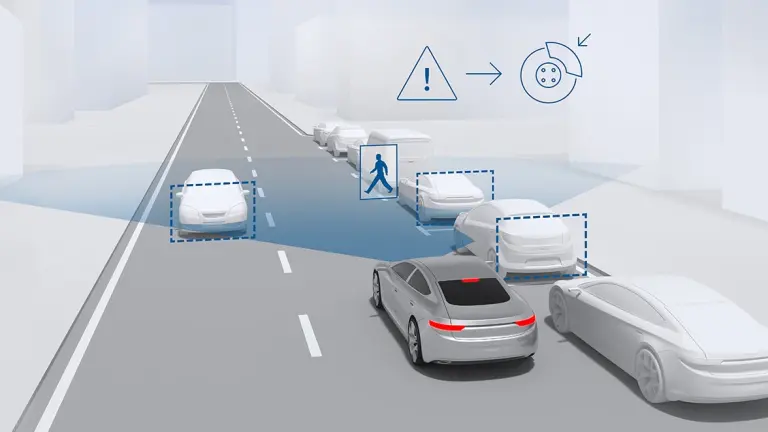 Automatic emergency braking on vulnerable road users