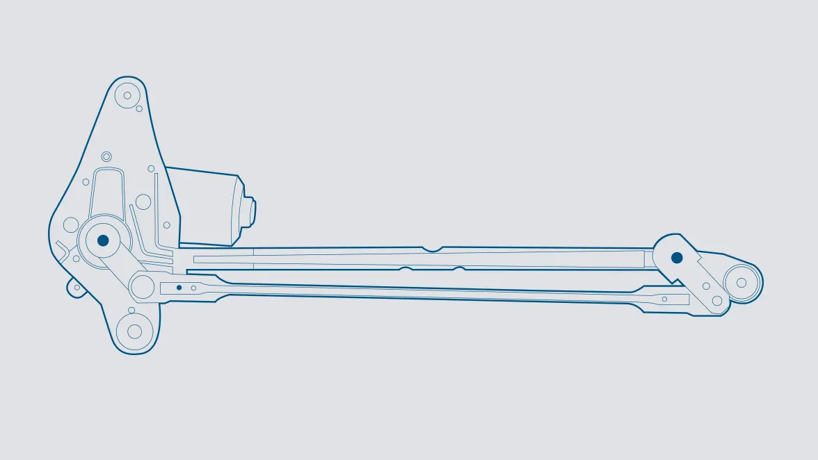 Reversing wiper system