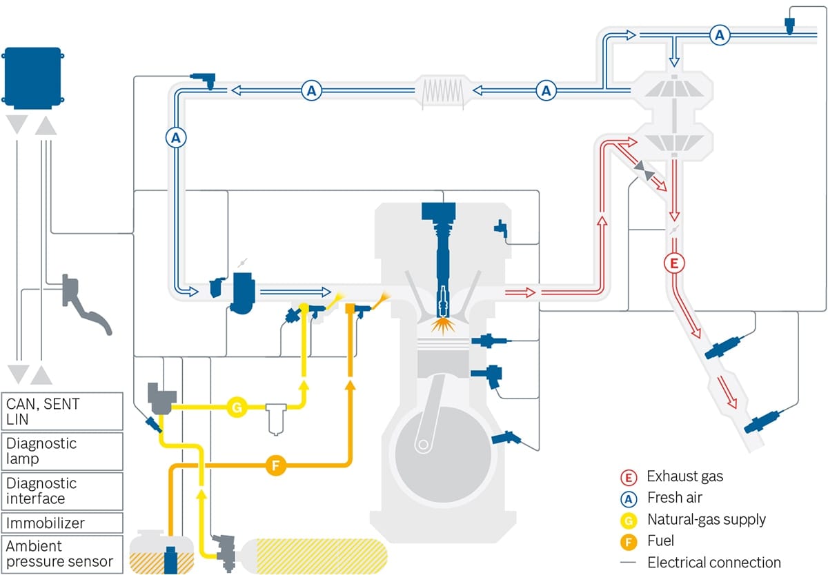 System graphic compressed natural gas