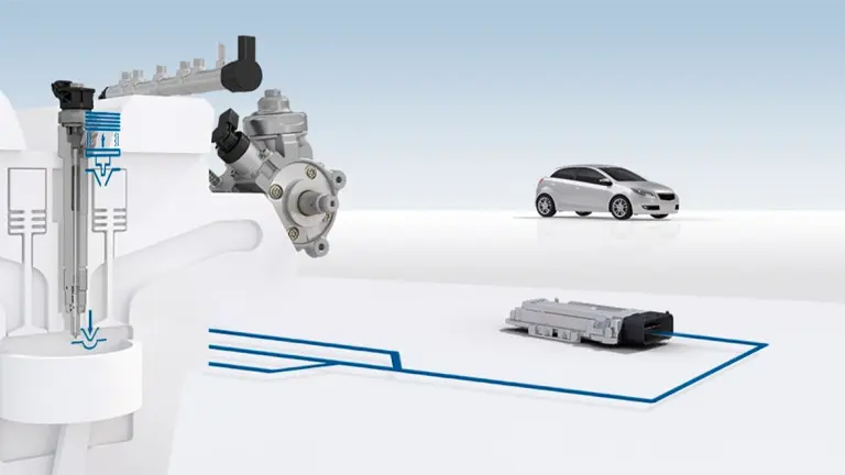 Common-Rail-System mit Magnetventil-Injektoren