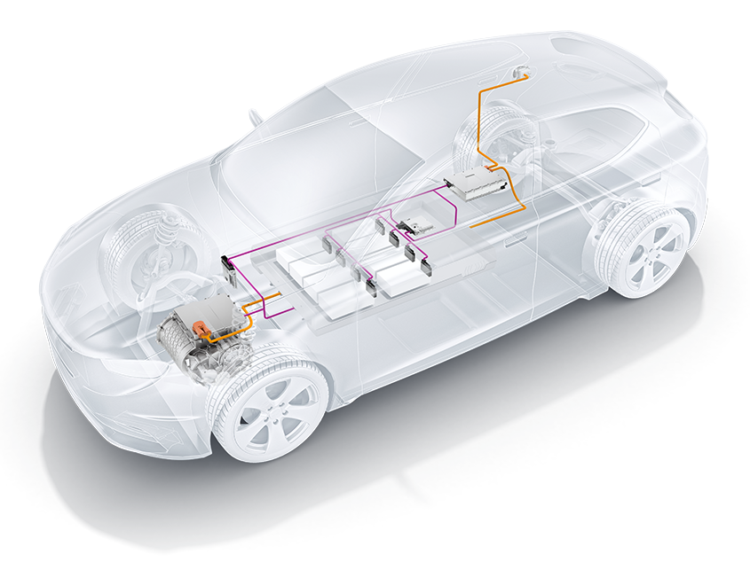 System components of the electric drive