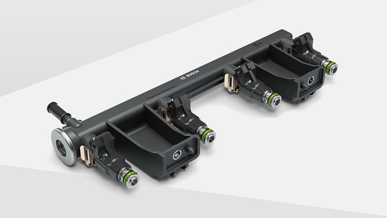 Fuel rail for flex fuel applications