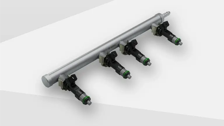 Fuel rail stainless steel for gasoline prt fuel injection