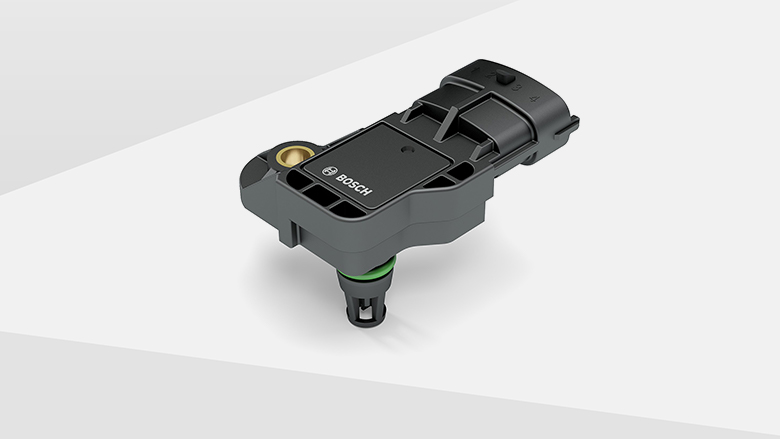 Intake manifold and boost-pressure sensor with integrated temperature sensor