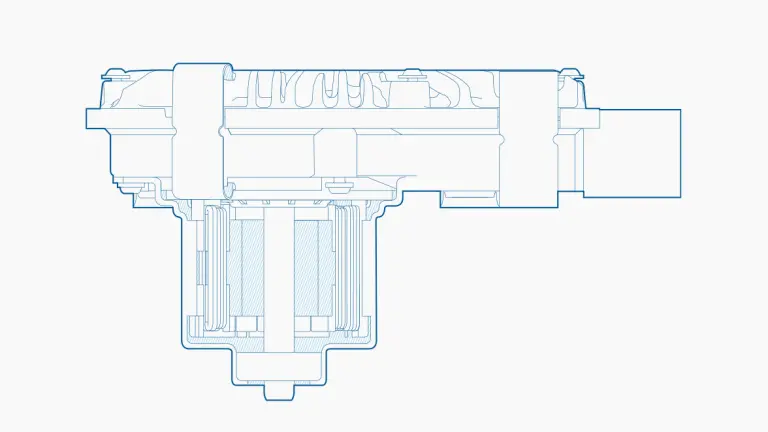 ECA-M: Smart actuator, for multi speed eAxle transmission or transfer case