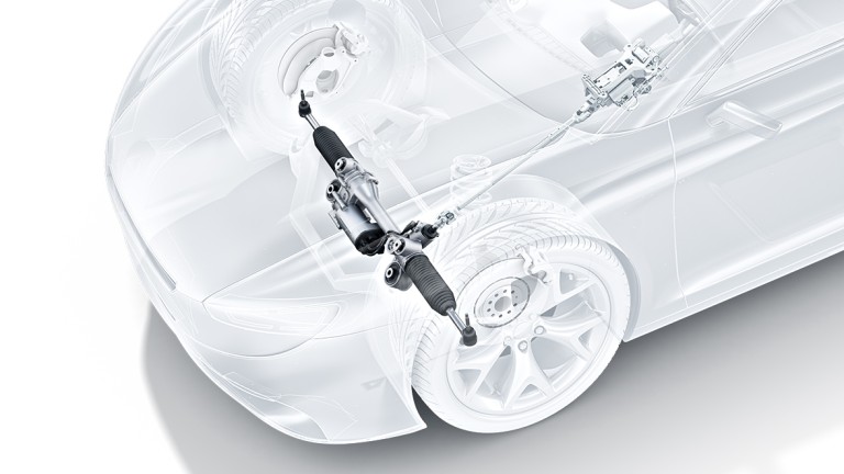 Electric Power Steering System with Belt Drive Servo Unit
