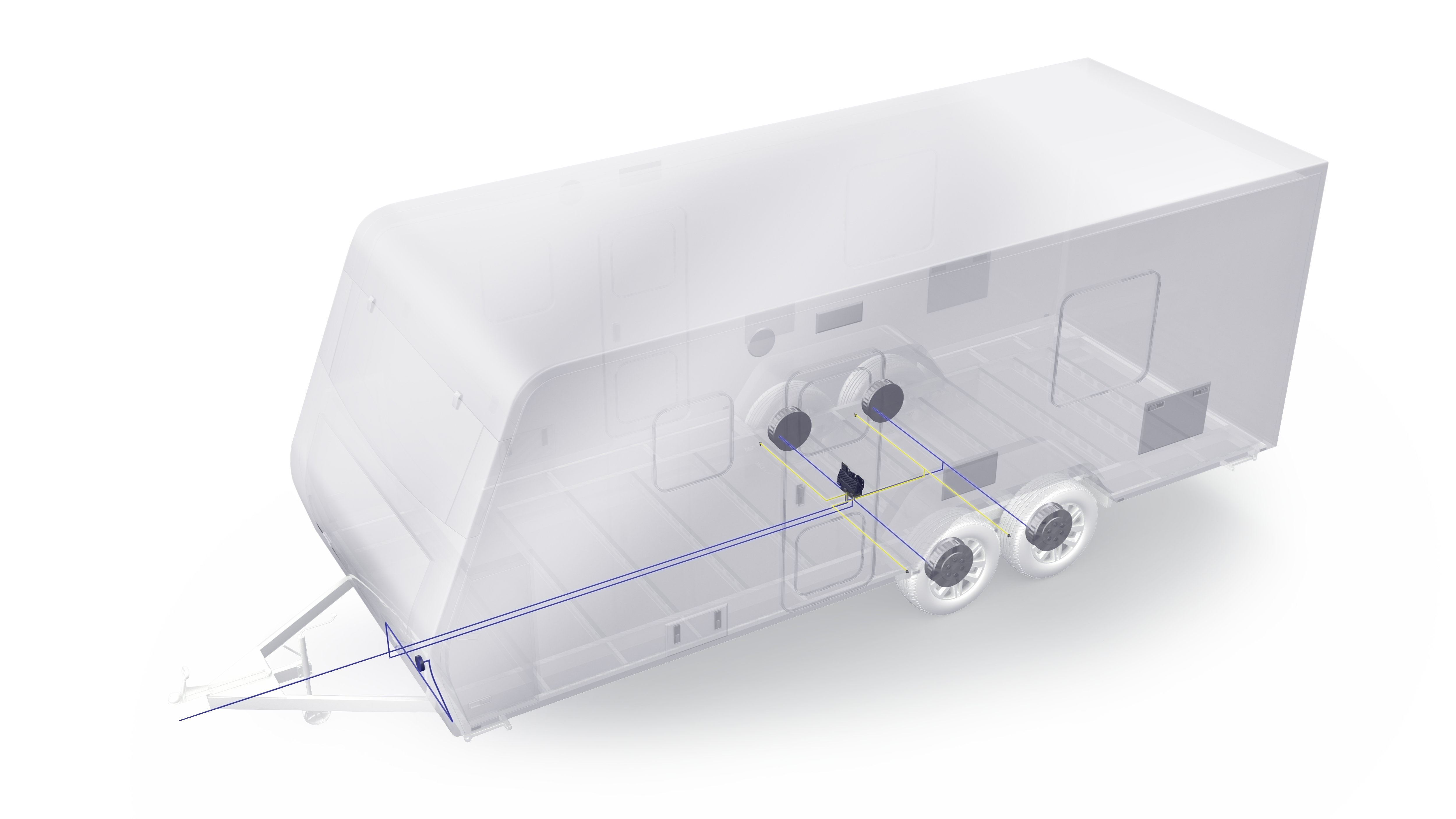 Trailer safety control system components